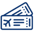 Flight booking service icon