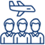 Corporate group trips icon